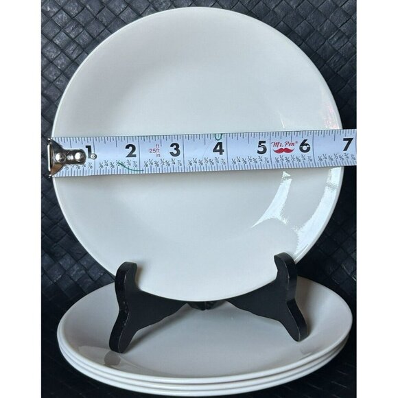 Corelle By Corning 4 Bread Plates Ivory  Coordinates With Other Ivory Sets EUC - Picture 2 of 8